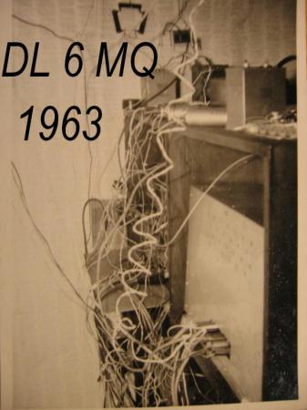 DL6MQ 1963 Rückseite meiner Funkanlage